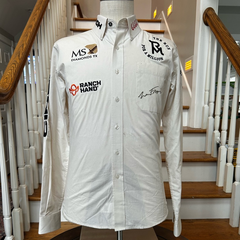 Authentic 2025 Luca Fappani CINCH The Run for a Million Shirt Autographed